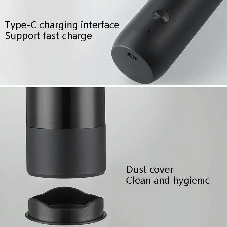 BY800 Electric Black Pepper Grinder Charge-Type Pepper Sea Salt Seasoning Grinder(Agate Red)