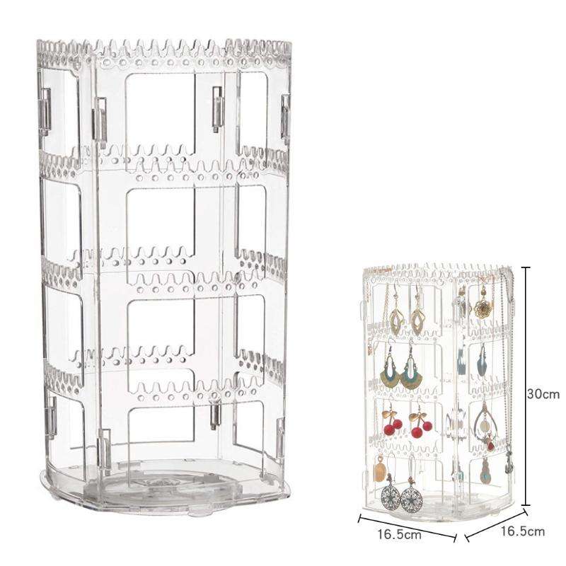 Multi-layer Rotating Earrings Storage Display Rack(Tube Type)