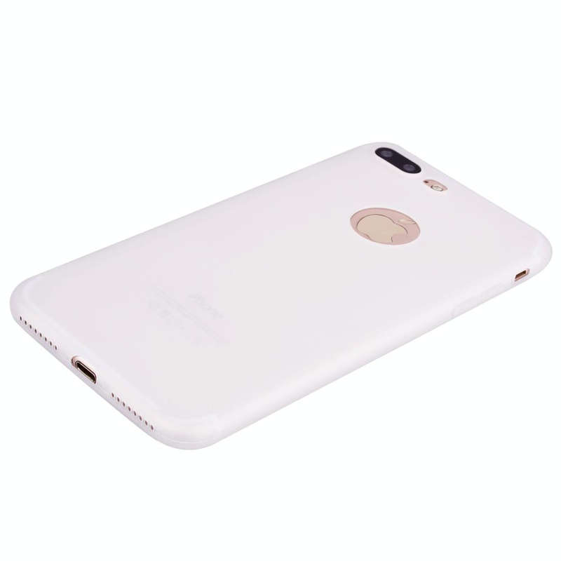 For iPhone 8 Plus / 7 Plus Candy Color TPU Case(White)