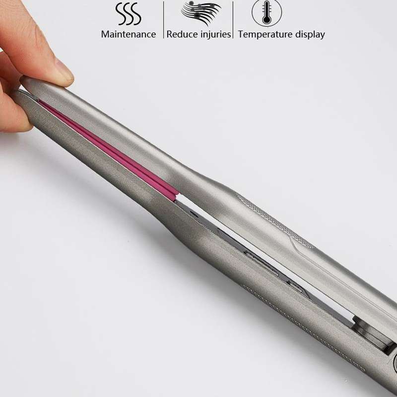 Small Wave Curling Iron For Men Beard Curling Iron 3D Ceramic Thermostat Hair Straightener(EU Plug)