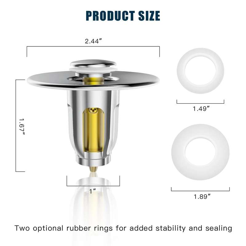 Basin Drain Bounce Core Push-Type Leaking Plug(Bouncing Core)