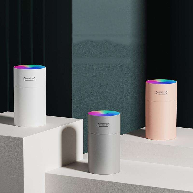 Colorful Cup Humidifier USB Car Air Purifier(Second Generation White)