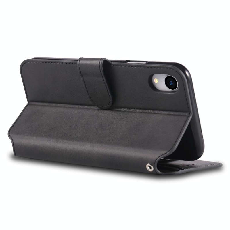 For iPhone XR AZNS Calf Texture Magnetic Horizontal Flip PU Leather Case with Holder & Card Slots...
