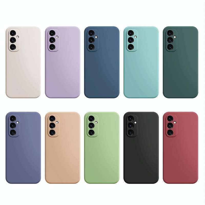 For Samsung Galaxy A34 5G Imitation Liquid Silicone Phone Case(Blue)