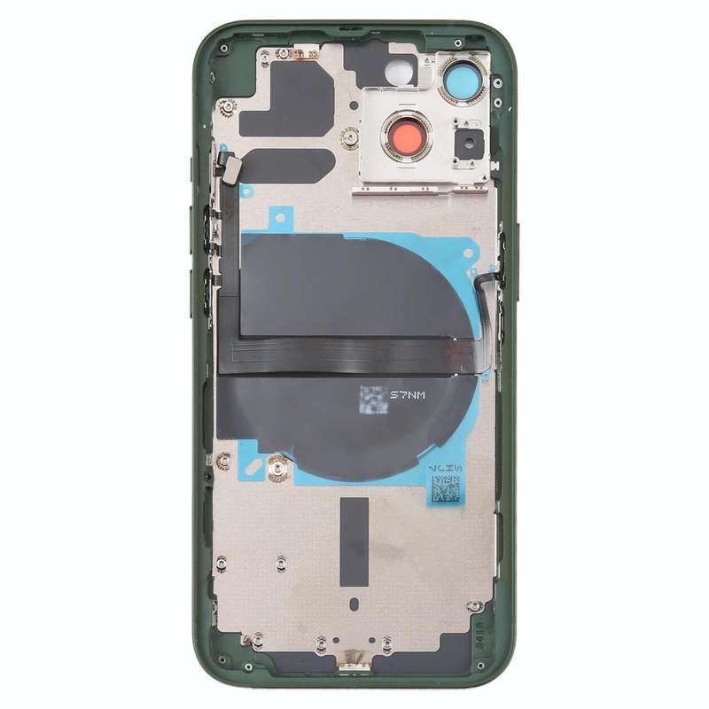 For iPhone 13 Battery Back Cover with Side Keys & Card Tray & Power + Volume Flex Cable & Wireles...