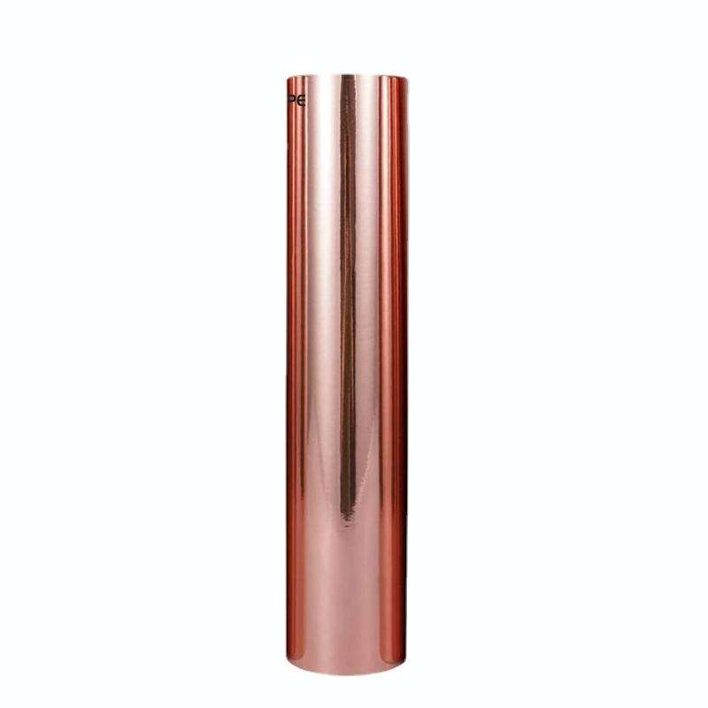 30cm x 150cm Glossy Metal Self Adhesive Vinyl Film DIY Cup Sticker Car Sticker, Color: Rose Gold