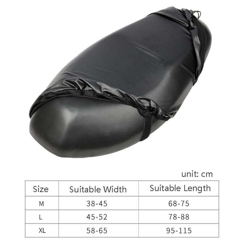 MC1004 Motorcycle Sun Protection Dustproof Rain Seat Cover, Specification: M(Black)