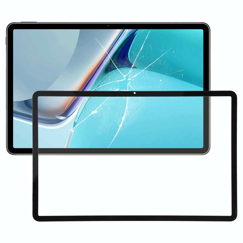 For Huawei MatePad 11 2021 DBY-W09 DBY-AL00  Front Screen Outer Glass Lens (Black)