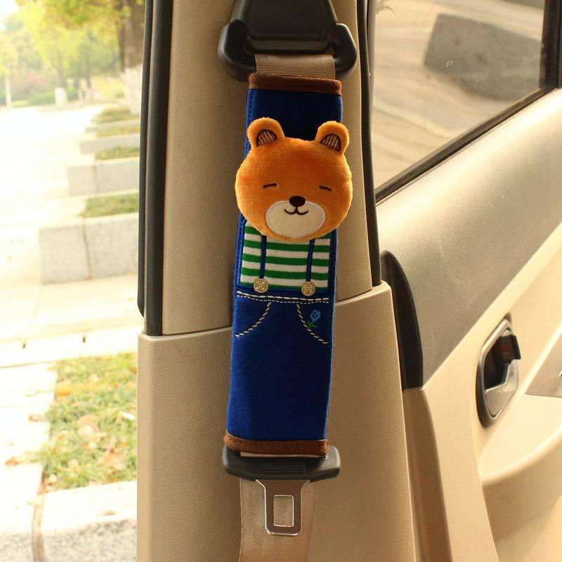 H002 Children Car Seat Belt Cartoon Cover(Bear)