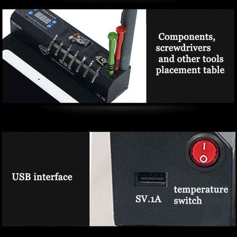 TBK-568R 220V Vacuum LCD Temperature Controller Touch Screen Glass Separator Machine with Multi-f...