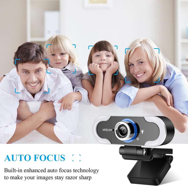 C13 1080P High-Definition Touch 3-level Brightness Web Camera Fill Light Camera Live Webcast Webc...