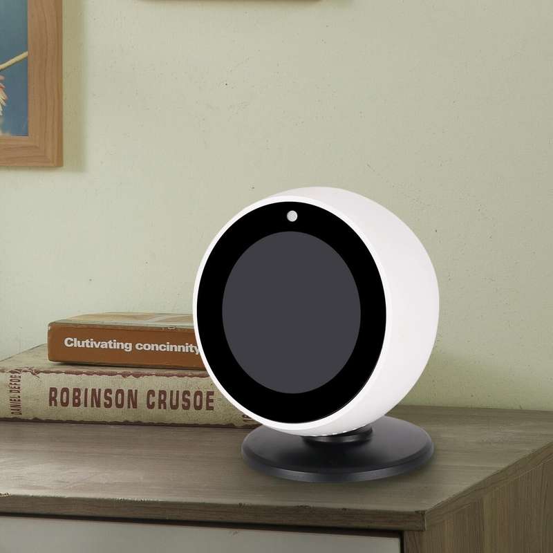 A311 For Amazon Echo Spot Angle Adjustable Bluetooth Speaker Magnets Bracket(Black)