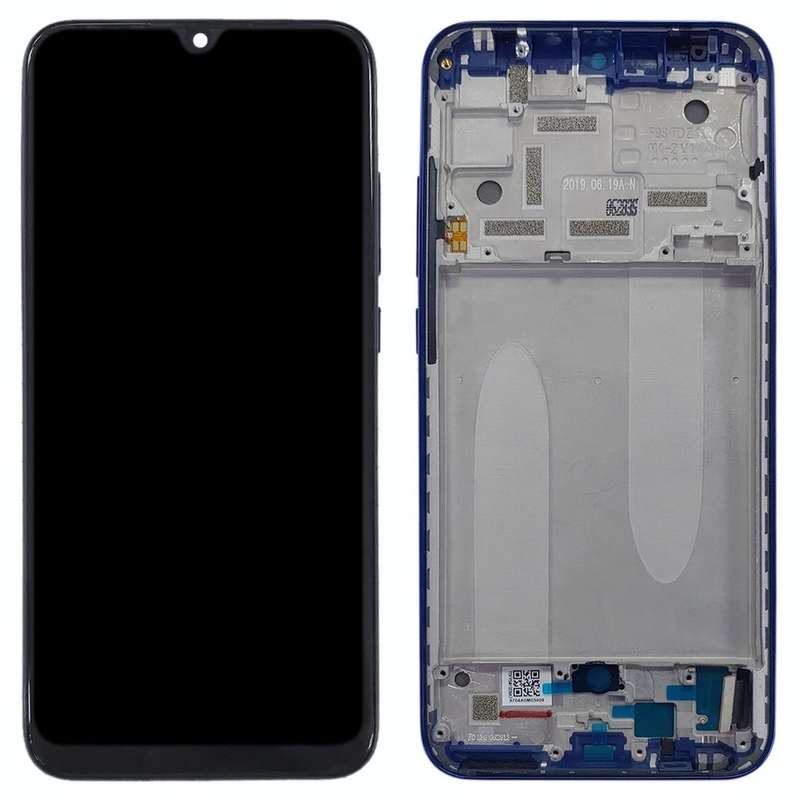 TFT LCD Screen for Xiaomi Mi CC9e / Mi A3 Digitizer Full Assembly with Frame(Blue)