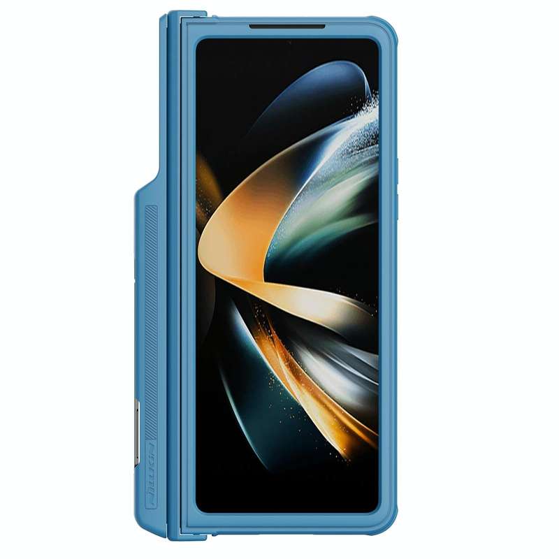 For Samsung Galaxy Z Fold4 5G NILLKIN Black Mirror Pro Series Camshield PC Phone Case with Pen Sl...