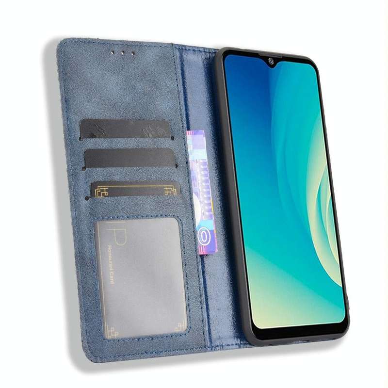 For ZTE Blade A7s 2020 Magnetic Buckle Retro Crazy Horse Texture Horizontal Flip Leather Case wit...