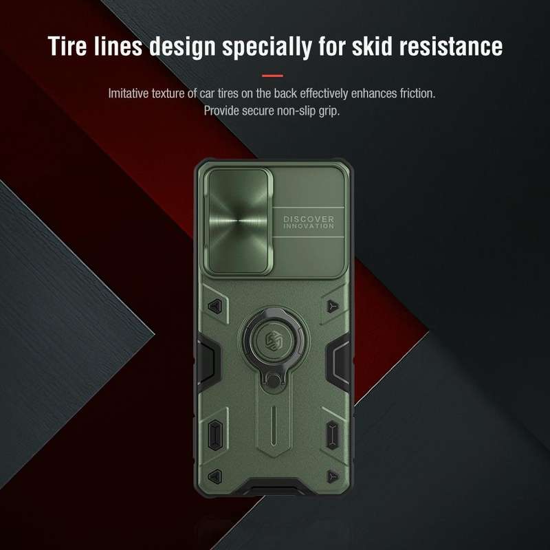 For Samsung Galaxy S21 Ultra 5G NILLKIN Shockproof CamShield Armor Protective Case with Invisible...