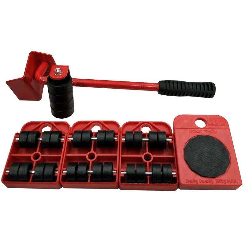 Heavy Furniture Home Trolley Lift And Move Slides Kit 4 Rollers & Furniture Lifter Mover Transpor...