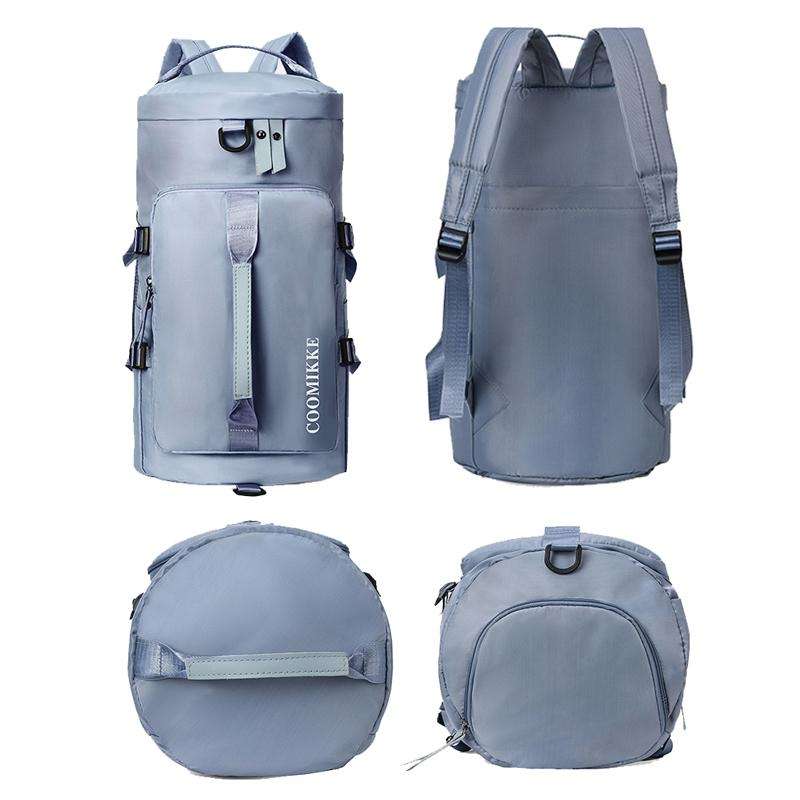 Multifunctional Travel Backpack Large Capacity Portable Drum Bag Sports Bag(Blue)