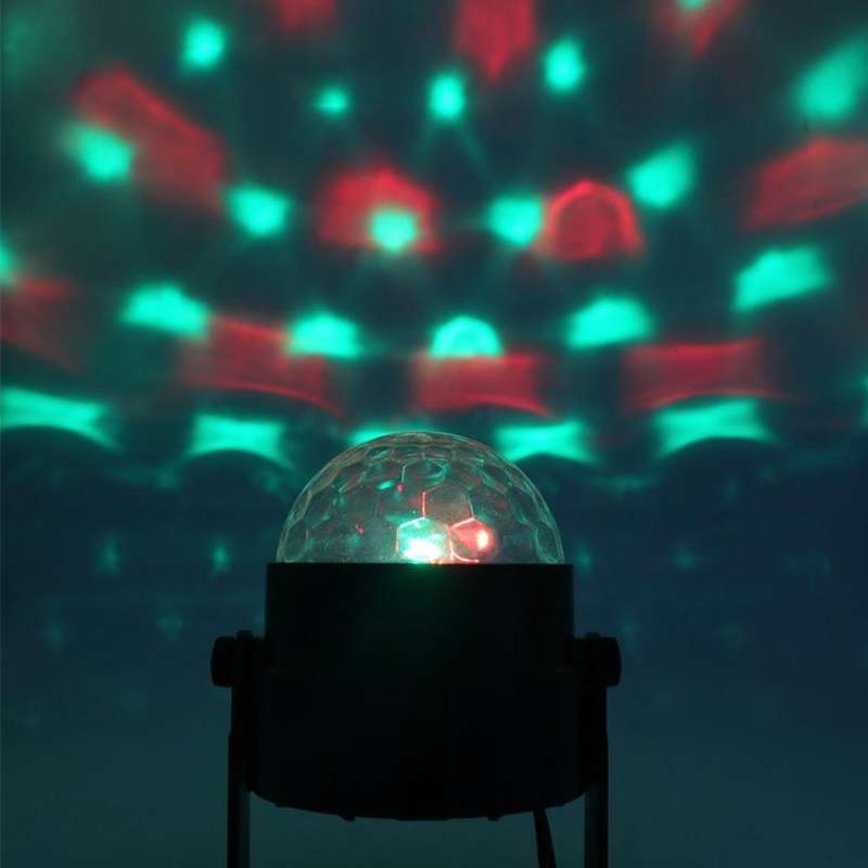 YouOKLight YK2278 3W Sound Activated Party DJ Lighting RBG Disco Ball Strobe Lamp Stage Par Light...