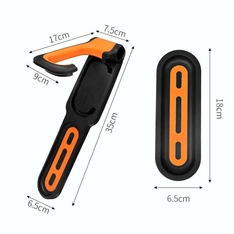 BG-R16 Bicycle Folding Wall Movable Hook Bicycle Mountain Bike Display Rack Parking Rack(Black Wh...