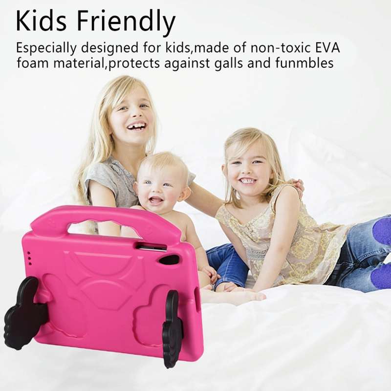 For Lenovo Tab M10 HD 2nd Gen TB-X306X/F/N 2020 EVA Shockproof Tablet Case with Thumb Bracket(Ros...