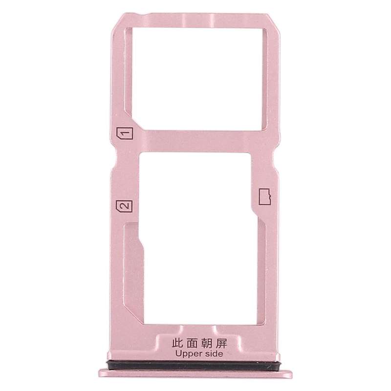 For Vivo X20 SIM Card Tray + SIM Card Tray / Micro SD Card Tray (Rose Gold)