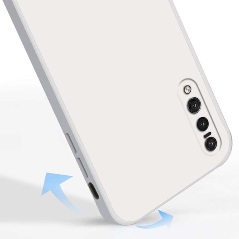 For Huawei P20 Pro Solid Color Imitation Liquid Silicone Straight Edge Dropproof Full Coverage Pr...
