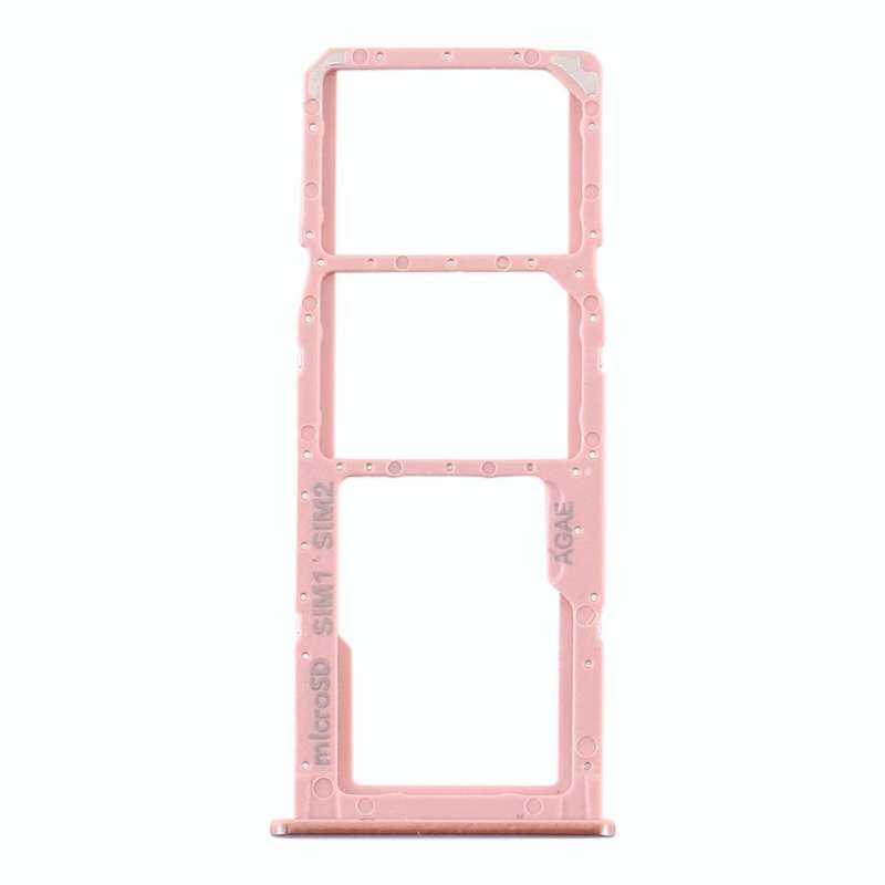 For Samsung Galaxy A71 SIM Card Tray + SIM Card Tray + Micro SD Card Tray (Pink)