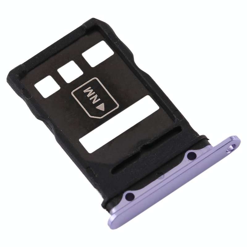 Original SIM Card Tray + NM Card Tray for Huawei Mate 30(Purple)
