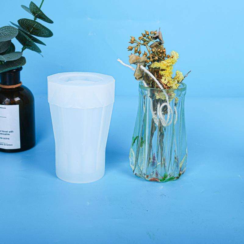 D720 Drop Plastic Mold Vase Silicone Mold(03)