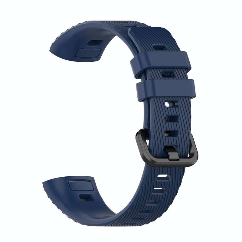 For Huawei Band 3 & 4 Pro Silicone Watch Band(Navy Blue)