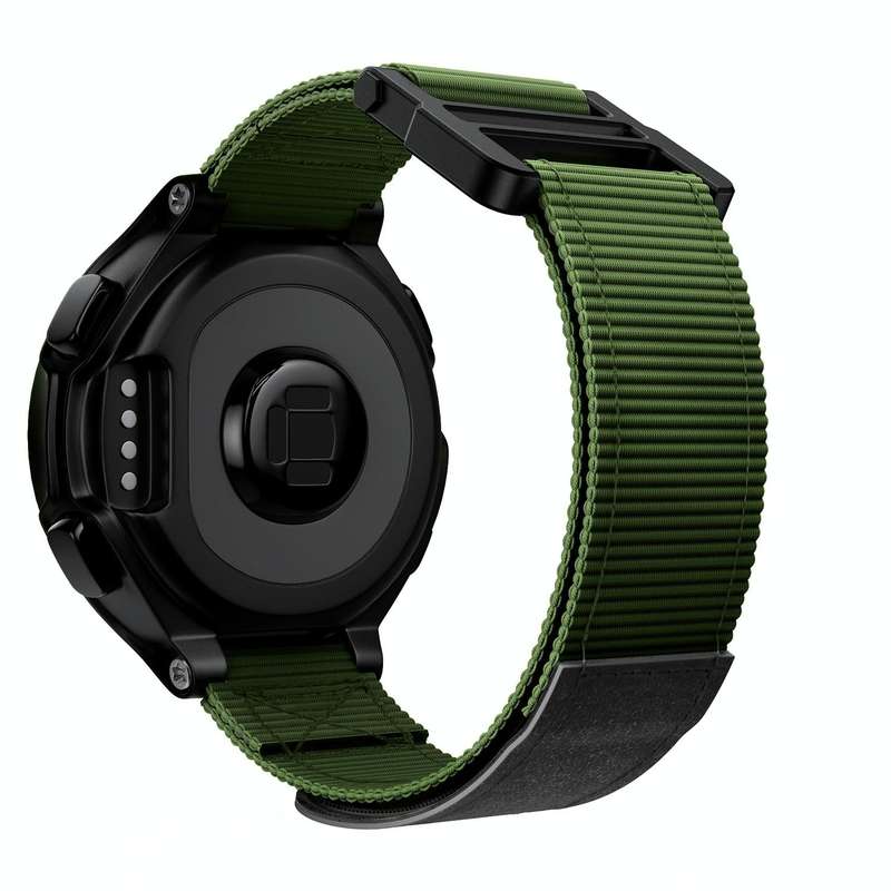 For Garmin Forerunner 735XT Hook And Loop Fastener Nylon Watch Band(Army Green)