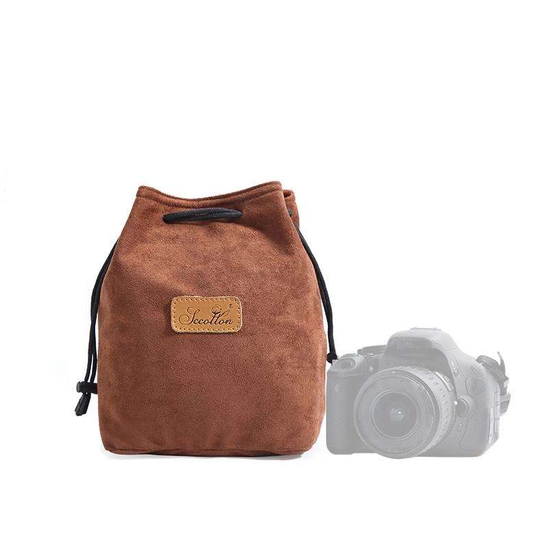 S.C.COTTON Liner Shockproof Digital Protection Portable SLR Lens Bag Micro Single Camera Bag Squa...