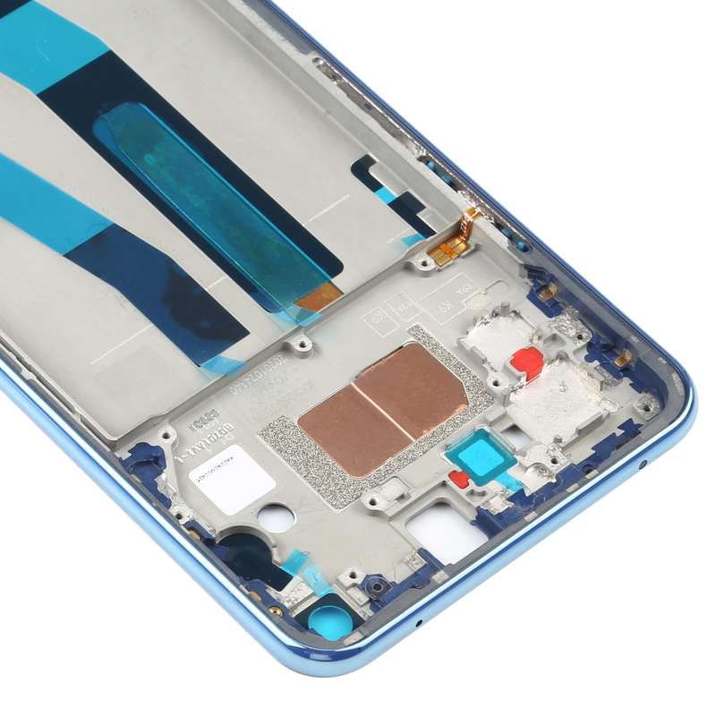 Original Front Housing LCD Frame Bezel Plate for Xiaomi Mi 11 Lite 4G M2101K9AG(Blue)