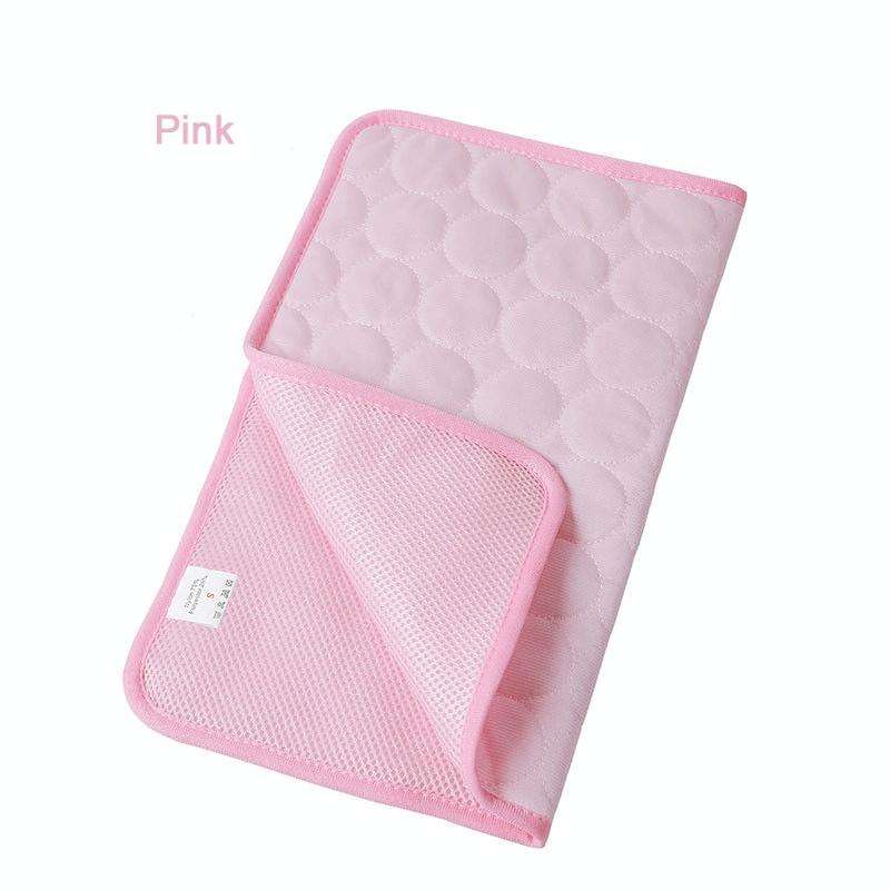 SFB104 Summer Cooling Mats Blanket Ice Pet Dog Cat Bed Mats, Size:63x50cm(Pink)