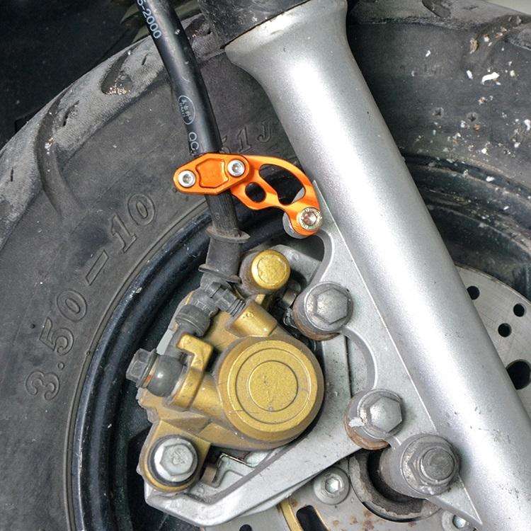 2 PCS Motorcycle Modification Accessories Universal Brake Hose Clamp(Black)