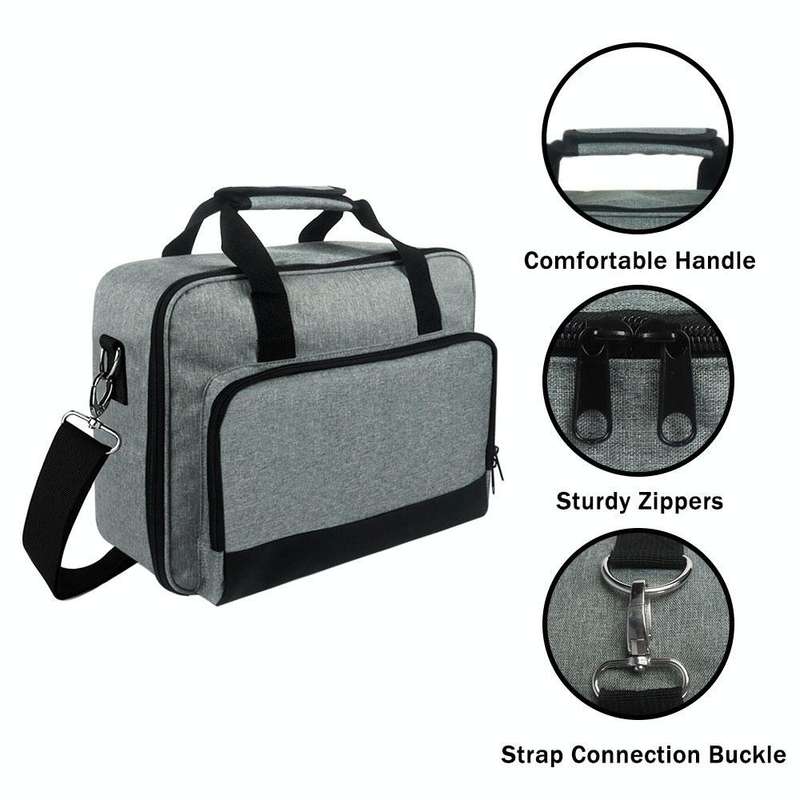 Crossbody Portable Multifunctional Projector Dustproof Storage Bag(Black)
