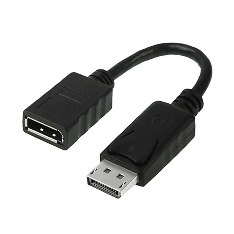 Display Port Male to Display Port Female Cable, Length: 18cm