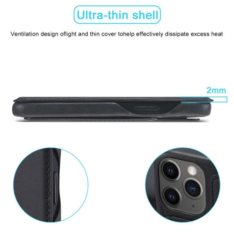For iPhone 12 mini LC.IMEEKE Hon Ancient Series Horizontal Flip Leather Case with Holder & Card S...