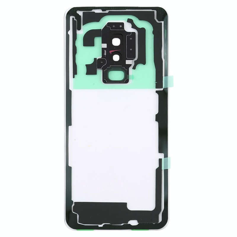 For Samsung Galaxy S9+ / G965F G965F/DS G965U G965W G9650 Transparent Battery Back Cover with Cam...