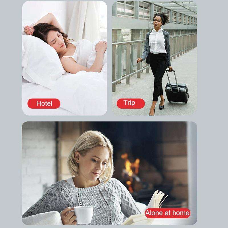 Locks Self-Defense Door Stop Travel Accommodation Door Stopper Door Lock Security Device, Style:A...