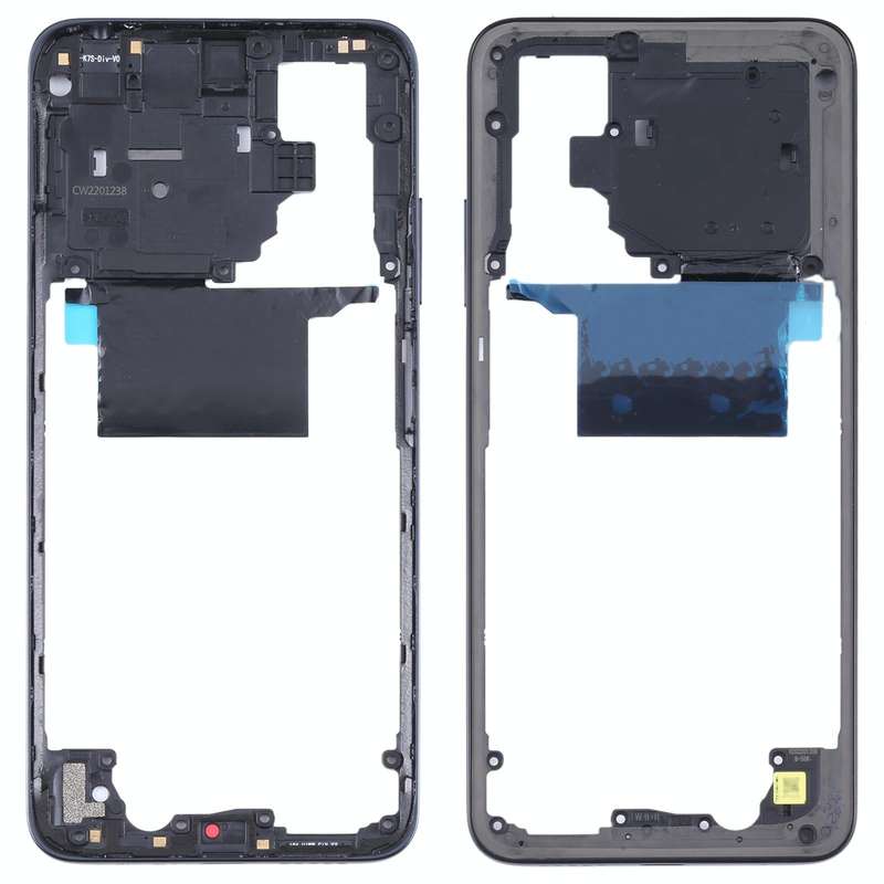 Original Middle Frame Bezel Plate for Xiaomi Poco M4 Pro 4G MZB0B5VIN(Black)