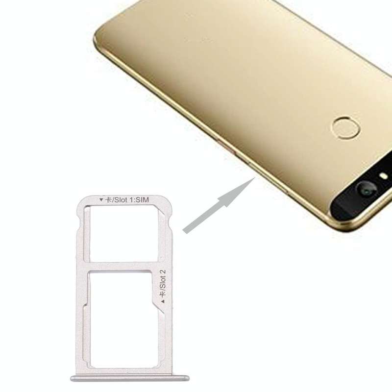 For Huawei nova SIM Card Tray & SIM / Micro SD Card Tray(Silver)
