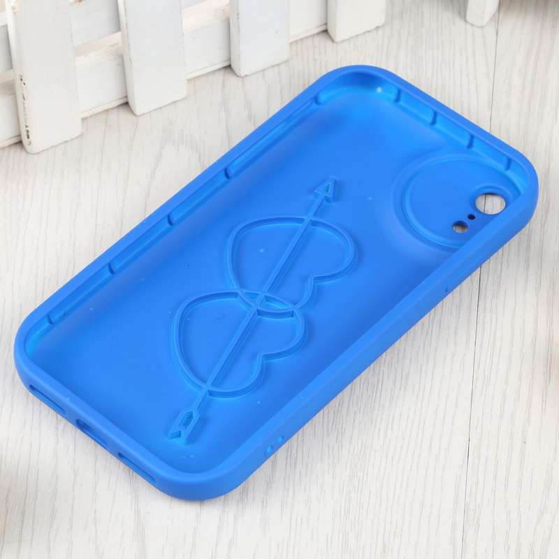 For iPhone XR Liquid Airbag Decompression Phone Case(Blue)