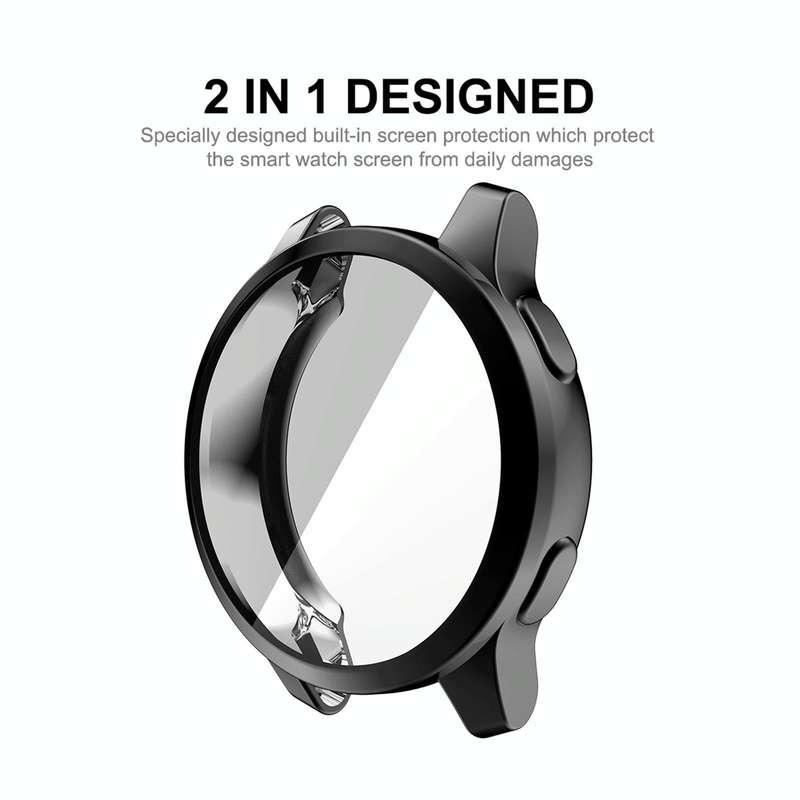 For Garmin Venu 2 45mm / Vivoactive 4 45mm ENKAY Hat-Prince Full Coverage Electroplate TPU Soft C...