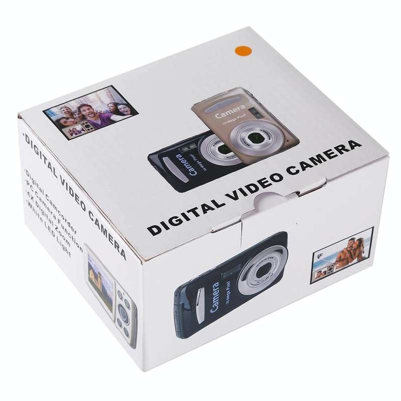 1280x720P HD 4X Digital Zoom 16.0 MP Digital Video Camera Recorder with 2.4 inch TFT Screen(Gold)
