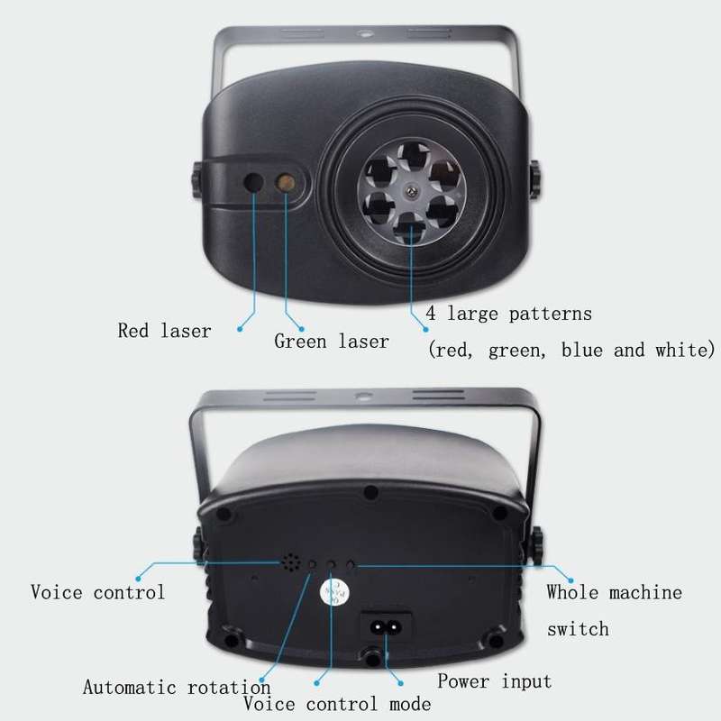 13W Colorful Flying Lights Projection Light LED Room Decoration Laser Light KTV Bar Sound Control...