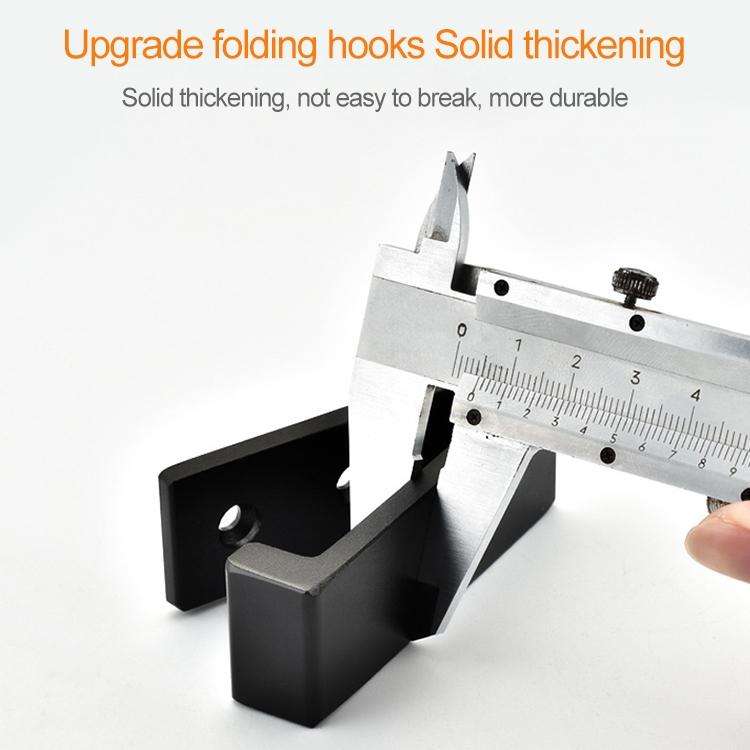Collapsible Clothes Hanger Robe Hook Decorative Bathroom Wall Mounted Hooks(Silver Hook (Send Scr...