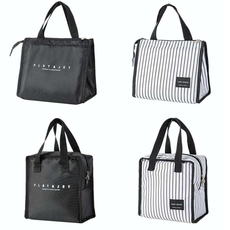 Multifunctional Portable Insulated Lunch Box Bag(Day Mini Black)