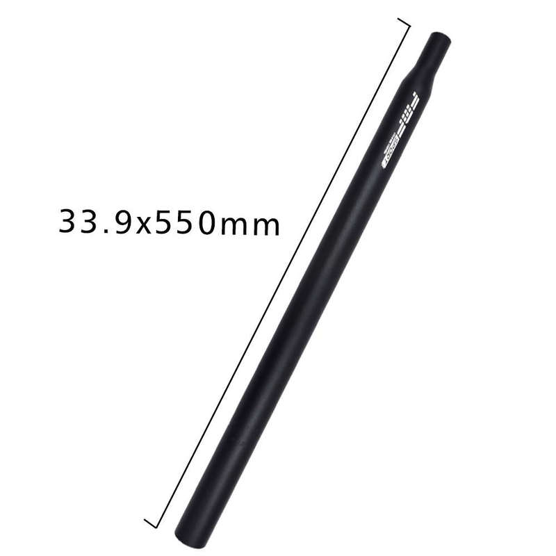 FMFXTR Aluminum Alloy Mountain Bike Extended Seat Post, Specification: 33.9x550mm (Black)